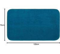 Gözze - Tapis de Bain Premium Antidérapant, RIO, 100% microfibres, 70 x 120 cm - Pétrole