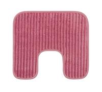 Gözze - Tapis de Toilette antidérapant souple en forme de U, 100% Polyester, 50 x 45 cm - Rose poudré