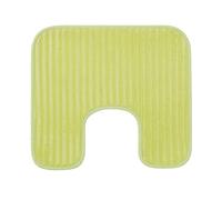 Gözze - Tapis de Toilette antidérapant souple en forme de U, 100% Polyester, 50 x 45 cm - Vert citron