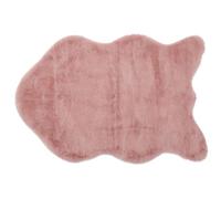 Gözze - Tapis élégant et doux en Fausse Fourure, 80 x 120 cm - Rose poudré