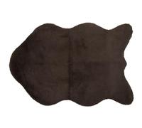 Gözze - Tapis élégant et doux en Fausse Fourure, 80 x 120 cm - Taupe
