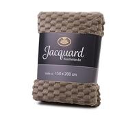 Gözze Wohndecke Bubbles, 100% PES, 150x200cm, Farbe Stein