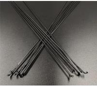 GOFDASY Lot de 10 piliers lumineux PSR 1423 pour vélos à rayons plats en acier inoxydable 14G 2,0 mm J-Bend 210-302 mm pour VTT et vélo de route Raios 286 mm