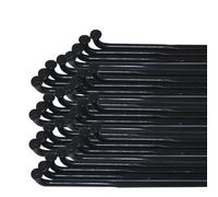 GOFDASY Lot de 12 radios piliers 1423 PSR en acier inoxydable de type J pour vélo de route sans tétons en alliage (234 mm courbure J)