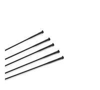 GOFDASY Lot de 12 rayons de vélo super légers à triple bouton PSR TB2015 calibre 14G 2,0 mm en acier inoxydable Noir 302 mm