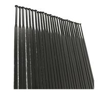 GOFDASY Lot de 12 rayons piliers droits en acier inoxydable calibre 14G Lame Noir Disque de route Convient pour VTT (255 mm)