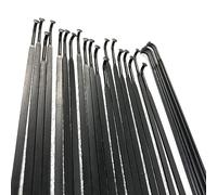 GOFDASY Lot de 12 rayons piliers PSR 1432 AERO de type J en acier inoxydable Calibre 14 14G Longueur 218-305 mm Rayons pour vélo de route VTT (273 mm)