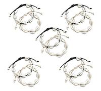 gofidin Lot de 10 bracelets de cheville réglables en forme de coquillage pour femme