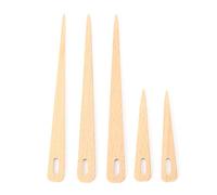 gofidin Lot de 5 aiguilles en bois à gros chas pour travaux d'aiguille, travaux manuels, couture, tapisserie et accessoires à tricoter