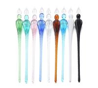 gofidin Lot de 9 stylos à plume vintage en verre pour peinture artistique