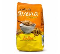 Gofio La Piña Farine d’Avoine Bio Torréfiée 450 g | Gofio Canarien | Goût doux et texture fine | Pour le petit-déjeuner au quotidien et recettes maison | Source naturelle de fibres y protéines