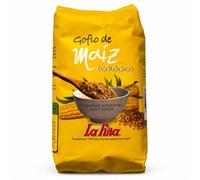 Gofio La Piña Farine de Maïs Bio Torréfiée 500 g | Gofio Canarien | Goût doux et texture fine |Pour le petit-déjeuner au quotidien et recettes maison | Source naturelle de fibres y protéines