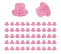 Gofira Lot de 50 joints d'étanchéité universels anti-fuites en silicone pour tuyau d'eau, kit de réparation de robinet d'extérieur, couleur rose