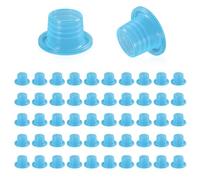 Gofira Lot de 50 joints d'étanchéité universels anti-fuites en silicone pour tuyau d'eau, kit de réparation de robinet extérieur, 50 pièces - Couleur bleue