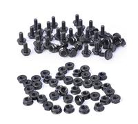 GOFIRA M6-1 x 12-40 boulons à tête hexagonale à bride pour moto, filetage grossier, pompe, réparation de voiture, projet de bricolage