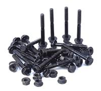 GOFIRA M6-1 x 50-20 boulons à tête hexagonale à bride pour moto, filetage grossier, pompe, réparation de voiture, projet de bricolage