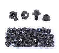 GOFIRA M8-1,25 x 12-25 boulons à tête hexagonale à bride pour moto, filetage grossier, pompe, réparation de voiture, projet de bricolage