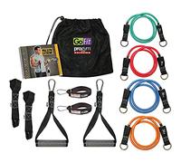 GoFit Extreme Ensemble de Gym Professionnel Unisexe, Noir, 1
