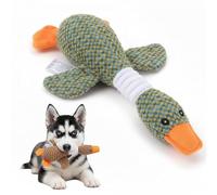 gofiveus Jouet Chien, 2025 Nouveau Jouet Chien Indestructible, Moyenne Et Grande Race, Jouets Couineurs Froissés pour Chiens en Peluche, Multifonctions Fabriqué en Coton Doudou Chiens (Vert)
