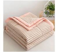 GOFOHIMI Couette Coton d'été Double, Couette 1 Personne Imprimée, Douce et Respirant, Edredon Toutes Les Saisons pour Lit, Lavable en Machine