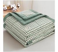 GOFOHIMI Couette Coton d'été Double, Couette 1 Personne Imprimée, Douce et Respirant, Edredon Toutes Les Saisons pour Lit, Lavable en Machine