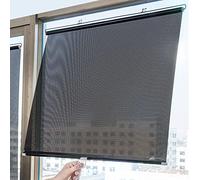 GOFOHIMI Store Enrouleur à Ventouse - Protection Solaire - Store Enrouleur occultant réglable - pour Cuisine, Bureau, Voiture -W58xL125cm/23x49in