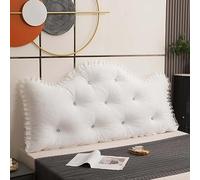 GOFOHIMI Style Princesse Grande Tête De Lit Cale Repose-lit Oreiller De Lecture Dossier Positionnement Soutien Coussin De Traversin avec Housse Amovible