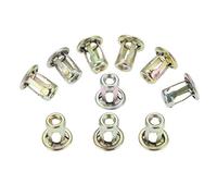 GOFORJUMP 10pcs Voiture vis à métal Pince Base Auto écrou de Coffre Avant/arrière Plaque d'immatriculation Installer des Clips de Fixation pour V/W V/olkswagen S/antana Universel