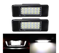 GOFORJUMP 2pcs lumière de plaque arrière de voiture arrière LED blanche pour P/eugeot 106 1007 207 307 308 3008 406 407 508 806 Citroen C2 C3 C4 C5 C6 DS3