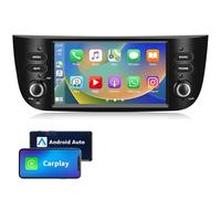 GOFORJUMP 7 Pouces Double Din Carplay Android Auto Autoradio Compatible avec Fiat Punto Support Bluetooth/Mirror Link/GPS Navigation/SWC
