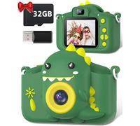 Gofunly Appareil Photo pour Enfants, 2.0 Pouces Enfant Appareil Photo Numérique, HD 1080P Caméra Vidéo Selfie avec 32GB Carte, Caméra pour Enfant Garçons & Filles de 3 à 10 Ans de Cadeau Jouet