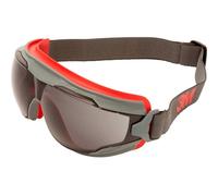 3M Goggle Gear 500 GG502SGAF Lunettes intégrales avec protection anti-buée rouge, gris EN 166 DIN 166