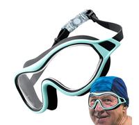 Goggles de natation - Pas protection UV fugue | Des lunettes confortables Swim Goggglles Attachés d'oreille attachés Idéal pour les nageurs adultes et jeunes, formation en piscine, plein air, visibili