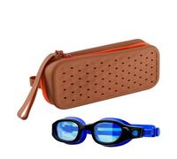 Goggles Storage Case - Silicone Pouch Soft Swim Goggles Case | Water Sport Accessories Organizer With Zipper Closure | Women Men Snorkeling Diving Gear Bag | Scratch-Proof Protective Cases For Swimmin