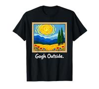 Gogh Outside Starry Night Nature Art Artiste inspirant T-Shirt