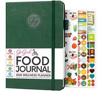 GoGirl Journal Alimentaire et Planificateur de Bien-être - Suivi des Repas, Exercices et Pertes de Poids - Format A5 (Vert Forêt)