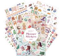 GoGirl Lot de 850 autocollants esthétiques pour planificateur, journal et calendrier - Vacances, citations inspirantes, tâches, rendez-vous, budget et boîtes de texte