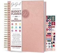 GoGirl Planificateur de budget et organiseur de billets avec poches (Or rose, A4 (20,3 x 27,9 cm)
