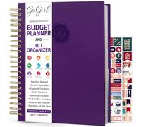 GoGirl Planificateur de budget et organiseur de billets avec poches (violet, A4 (20,3 x 27,9 cm)