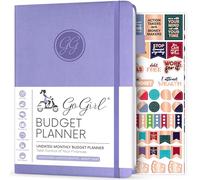 GoGirl Planificateur de Budget - Planificateur Financier Mensuel Agenda Livre de Budget. Journal de Suivi des Dépenses pour Contrôler votre Argent. Non Daté - 14.5x21cm, Durée de Vie 1 An - Lavande