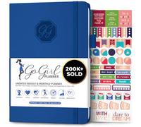 GoGirl Planner Pour Femmes - Agenda Hebdomadaire Format A5, Journal Des Objectifs et Agenda Pour Améliorer la Gestion Du Temps. Non Daté - Commence à n'importe Quel Moment, Dure 1 An - Bleu Roi