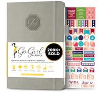 GoGirl Planner Pour Femmes - Agenda Hebdomadaire Format A5, Journal Des Objectifs et Agenda Pour Améliorer la Gestion Du Temps. Non Daté - Commence à n'importe Quel Moment, Dure 1 An - Gris
