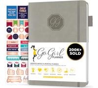 GoGirl Planner Pour Femmes - Agenda Hebdomadaire Format Compact, Journal Des Objectifs et Agenda Pour Améliorer la Gestion Du Temps. Non Daté - Commence à n'importe Quel Moment, Dure 1 An - Gris
