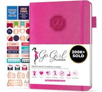 GoGirl Planner Pour Femmes - Agenda Hebdomadaire Format Compact, Journal Des Objectifs et Agenda Pour Améliorer la Gestion Du Temps. Non Daté - Commence à n'importe Quel Moment, Dure 1 An - Rose Vif