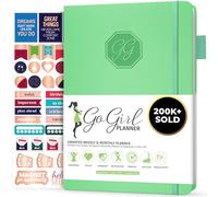 GoGirl Planner Pour Femmes - Agenda Hebdomadaire Format Compact, Journal Des Objectifs et Agenda Pour Améliorer la Gestion Du Temps. Non Daté - Commence à n'importe Quel Moment, Dure 1 An, VertMenthe