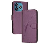 GOGME Coque avec Fermeture Magnétique pour Oukitel C51 - Étui Portefeuille, Support Multi-Angle et Protection Totale - Violet Foncé
