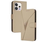 GOGME Coque avec Fermeture Magnétique pour Vivo V70 5G - Étui Portefeuille, Support Multi-Angle et Protection Totale - Or