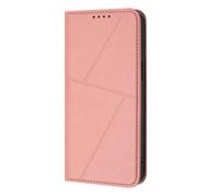 GOGME Coque Cuir pour Fairphone 6 à Fermeture Magnétique - Étui Antichoc avec Porte-Cartes, Housse Anti-Empreintes & Support - Rose