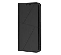 GOGME Coque Cuir pour Fairphone 6 à Fermeture Magnétique - Étui Antichoc avec Porte-Cartes, Housse Anti-Empreintes & Support - Noir