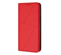 GOGME Coque Cuir pour Xiaomi 15T Pro 5G à Fermeture Magnétique - Étui Antichoc avec Porte-Cartes, Housse Anti-Empreintes & Support - Rouge